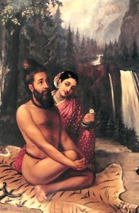 Raja Ravi Verma’s painting on the apsara Menaka seducing the sage Vishwamitra. (Wiki Commons)