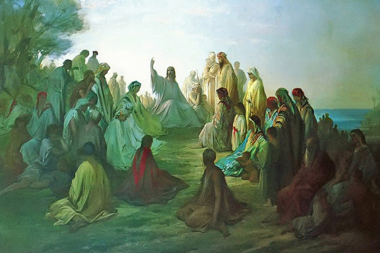 Jesus Preaching the Sermon on the Mount
(Image by Gustave Dore).