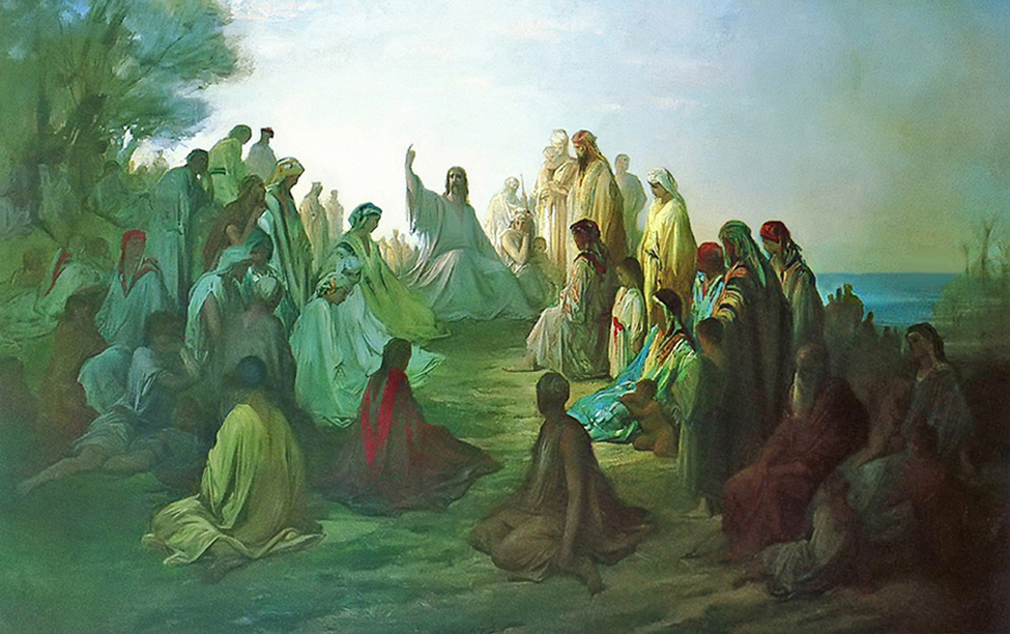 Jesus Preaching the Sermon on the Mount (Image by Gustave Dore).