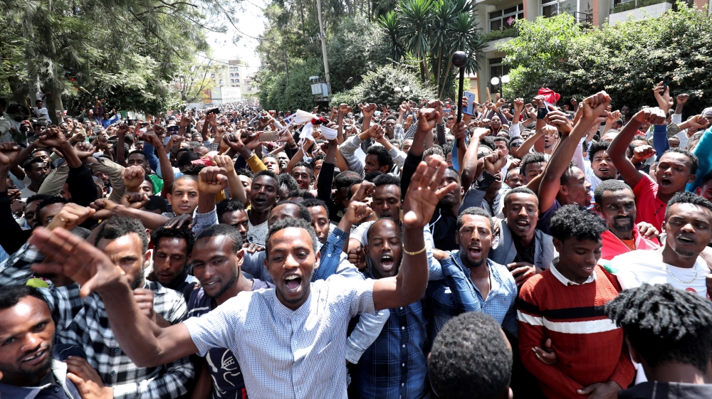 Many young Oromo men consider Jawar a hero who brought the political change they fought for[Tiksa Negeri [Reuters]