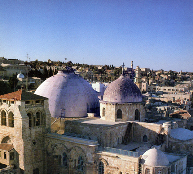 The Church of the Holy Sepulchre, present-day Jerusalem.
