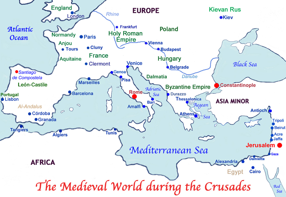 The Medieval World during the crusades