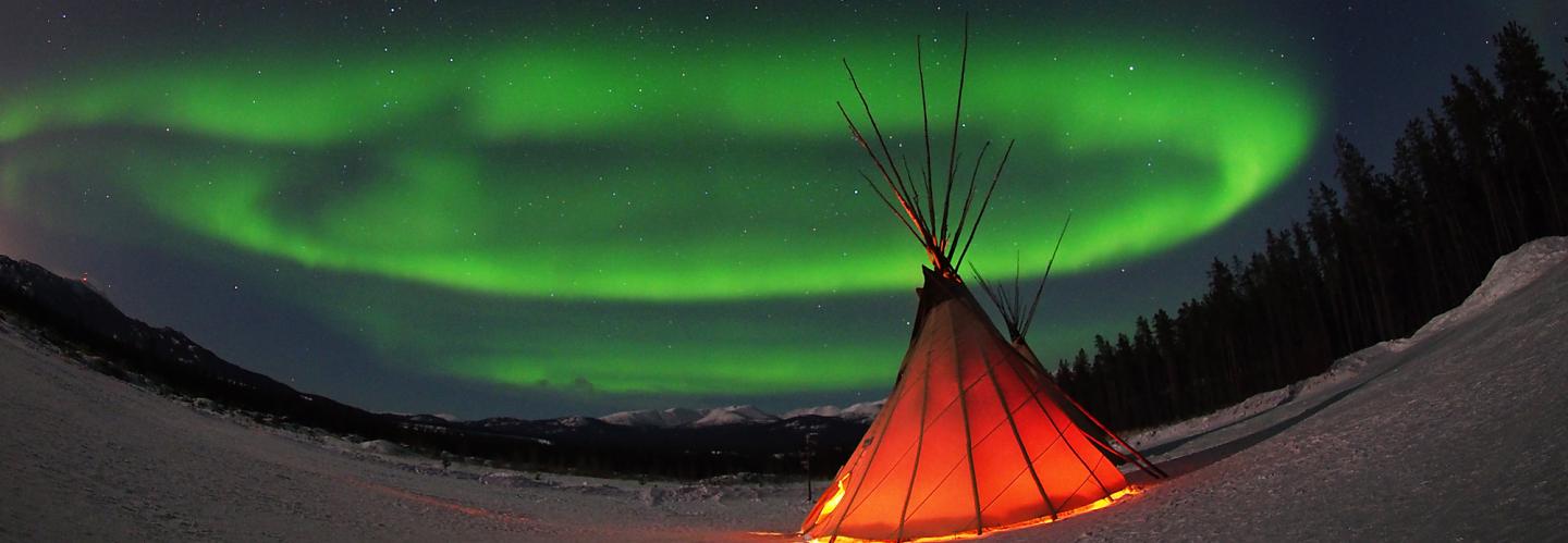 Combine aurora viewing, wildlife, and hot springs in Whitehorse. (Image Arctic Range Adventure)