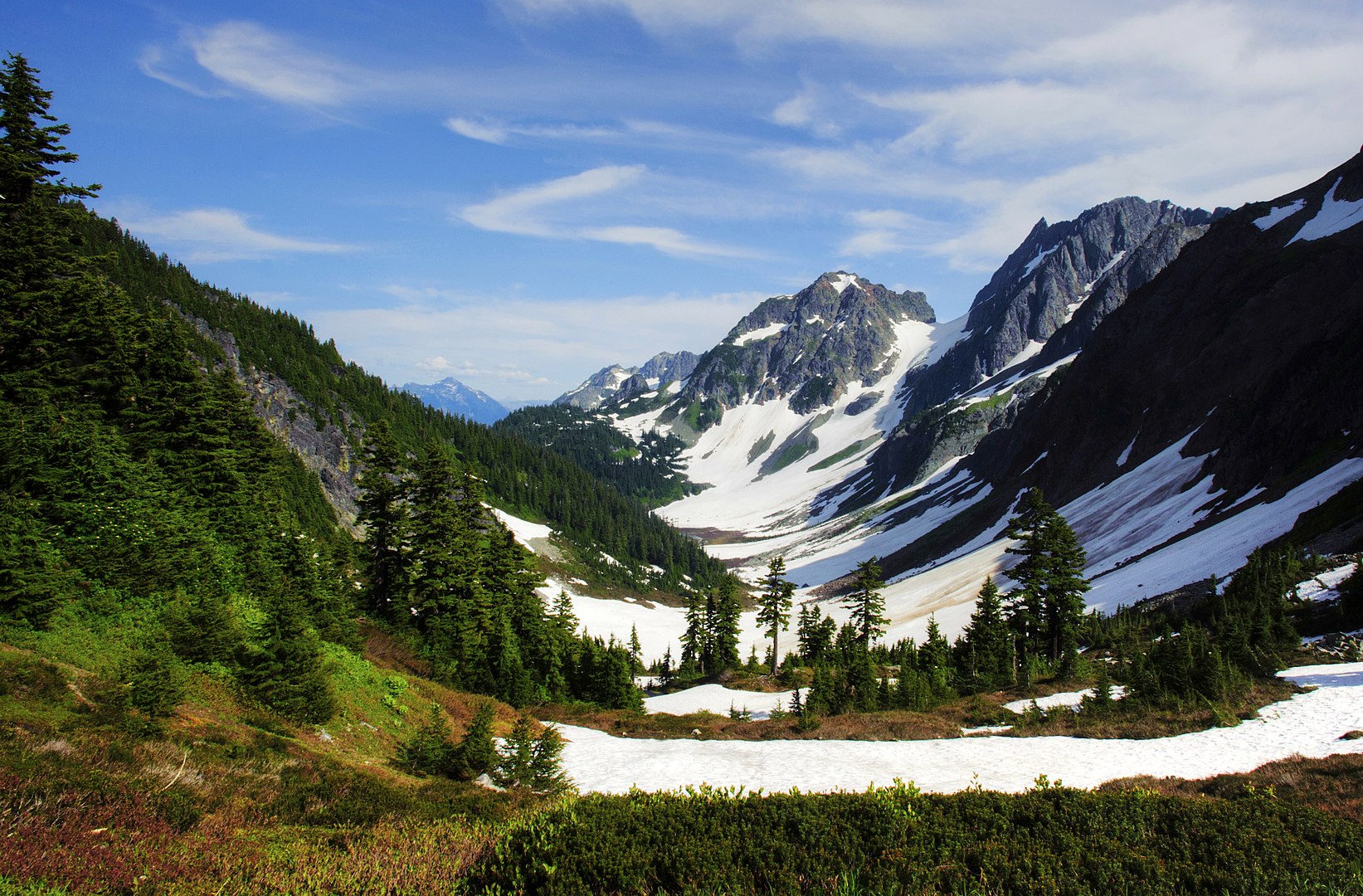 Cascade Pass and Pelton Basin (WikiCommons)