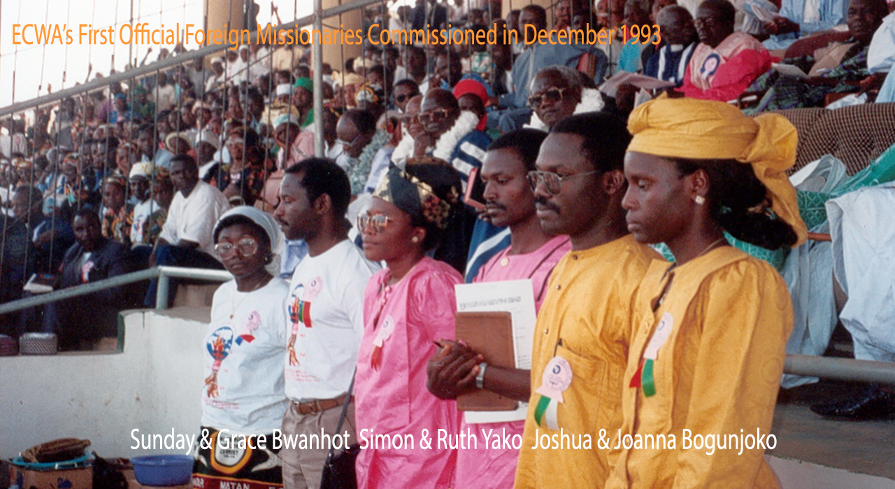 ECWA’s First Official Foreign Missionaries Commissioned in December 1993