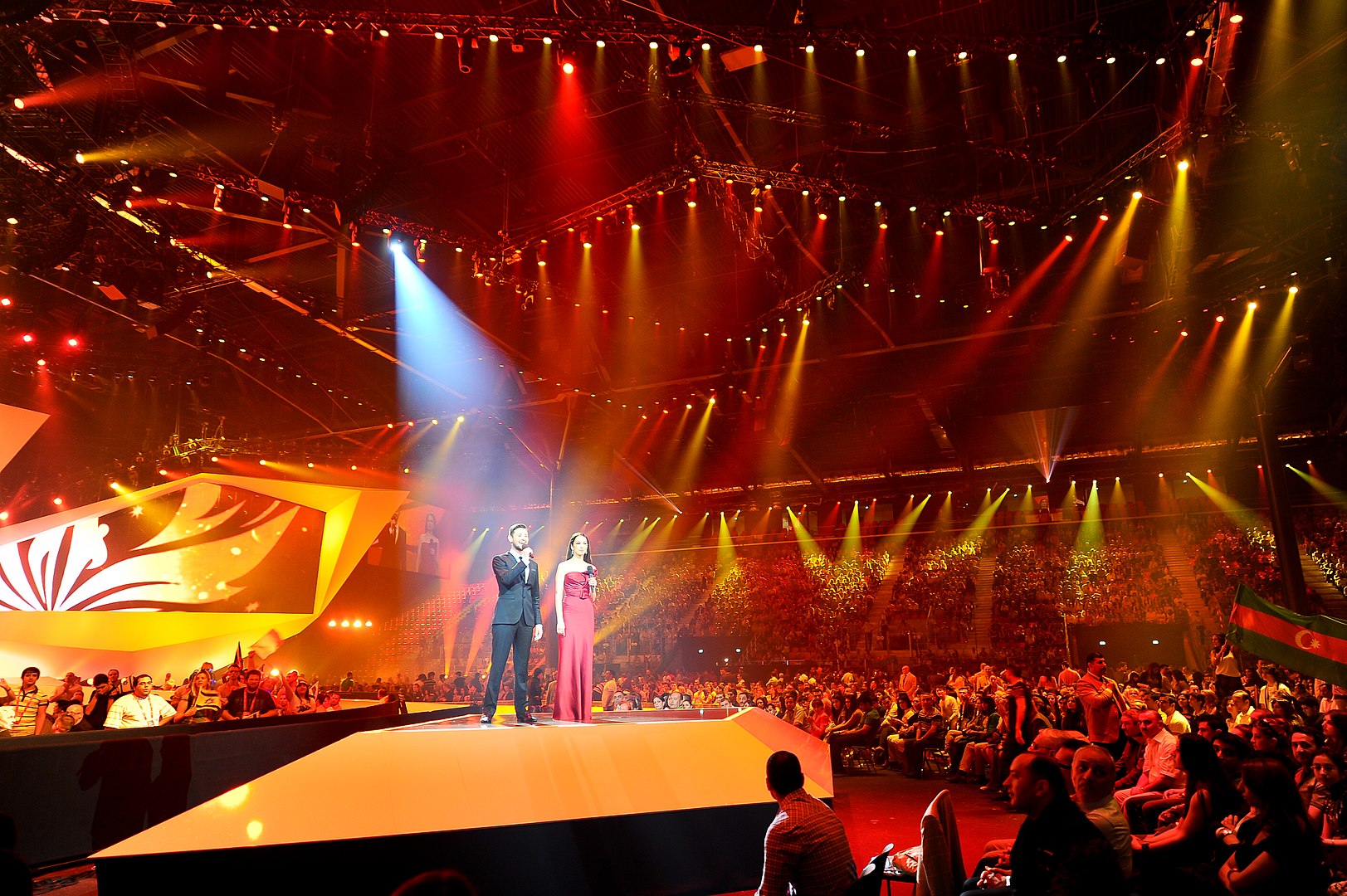 Baku Crystal Hall during the Eurovision Song Contest 2012 (Image by Vugarİbadov)