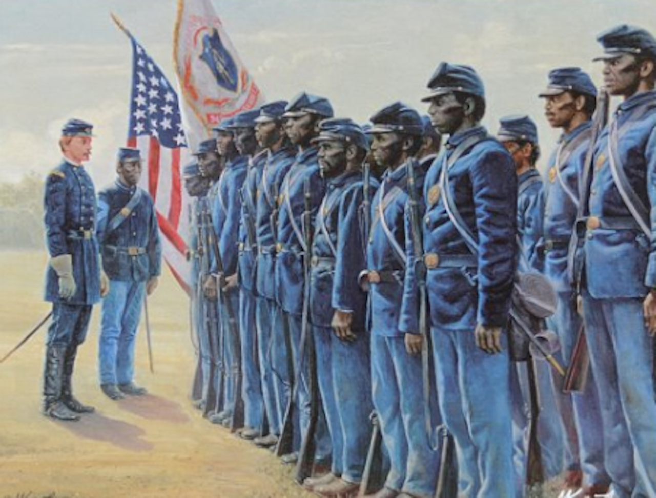 Before it was accepted by the country, Robert Gould Shaw was pushed to command the 54th Massachusetts regiment of all African-American soldiers, paving the way to equality