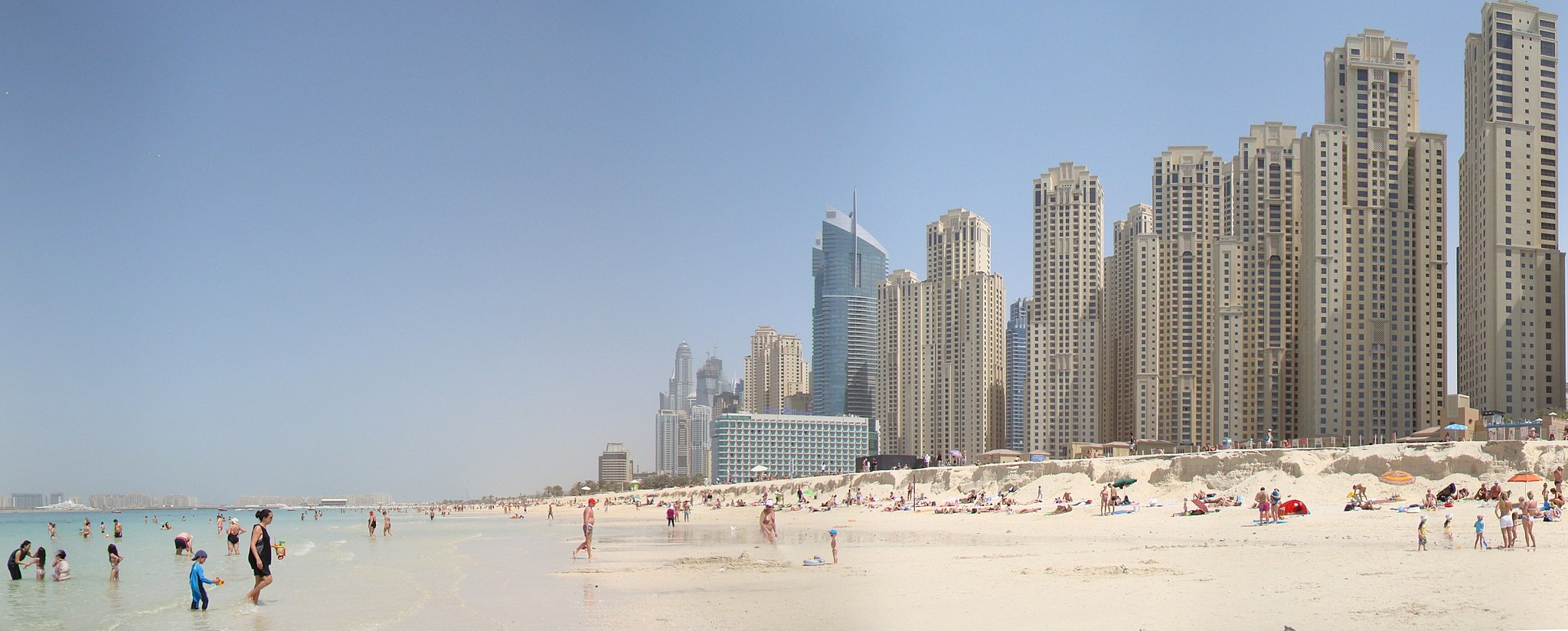 Dubai Marina Beach (Image by Sergey Safonov/Wikicommons)