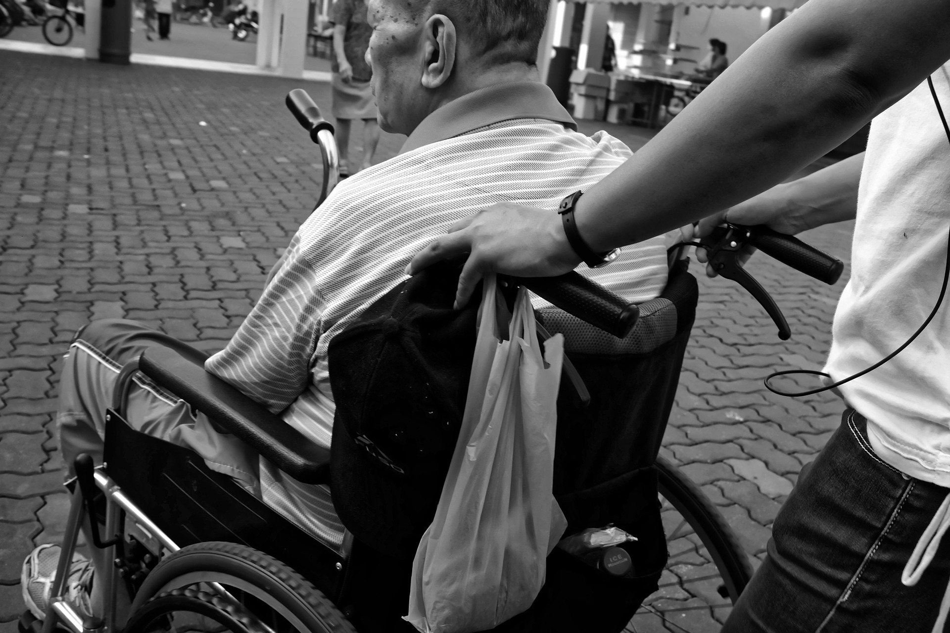 Elderly in a Wheelchair (Image by Kevin Phillips)