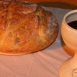 Communion Wine And Bread