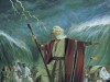 Moses Parting the Red Sea, by Robert T. Barrett
